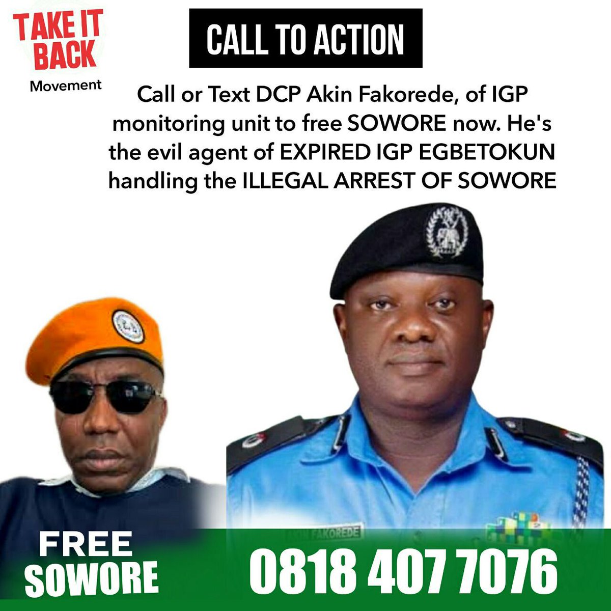 AkintayoHope's tweet photo. #FreeSoworeNow https://t.co/s2ykgd8RZG