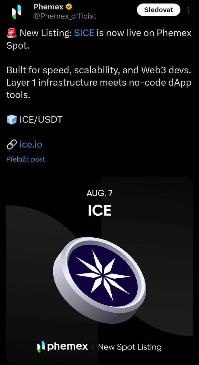 L-ION🧊 (@ioneni21) on Twitter photo Today is a great day for <a href="/ice_blockchain/">Ice Open Network</a> 🧊🧊🤍
🔹️<a href="/ice_z3us/">Zeus</a> and cooperation with Fortune 500 clients
🔹️ <a href="/NebulaiHQ/">Nebulai</a> new partnerships
🔹️<a href="/Phemex_official/">Phemex</a> new listing
🔹️<a href="/BitunixOfficial/">Bitunix</a> new listing
What is next??? 🤍
<a href="/ice_blockchain/">Ice Open Network</a> #ION $ION $ICE #OnlinePlus Today is a great day for <a href="/ice_blockchain/">Ice Open Network</a> 🧊🧊🤍
🔹️<a href="/ice_z3us/">Zeus</a> and cooperation with Fortune 500 clients
🔹️ <a href="/NebulaiHQ/">Nebulai</a> new partnerships
🔹️<a href="/Phemex_official/">Phemex</a> new listing
🔹️<a href="/BitunixOfficial/">Bitunix</a> new listing
What is next??? 🤍
<a href="/ice_blockchain/">Ice Open Network</a> #ION $ION $ICE #OnlinePlus
