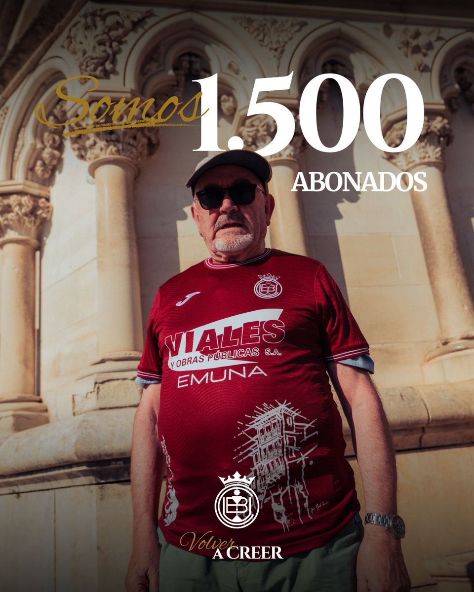 ¡YA SOMOS 1.500 ABONADOS! ⚫️⚪️

🙌🏼 La familia no deja de crecer… ¡GRACIAS POR VOLVER A CREER!

🫵🏼 Aún estás a tiempo de formar parte de la nueva era.

💳 Abónate en nuestra tienda en el CC El Mirador o en nuestra web: short-link.me/15TKG

#VolverACreer #TuGenteTuClub