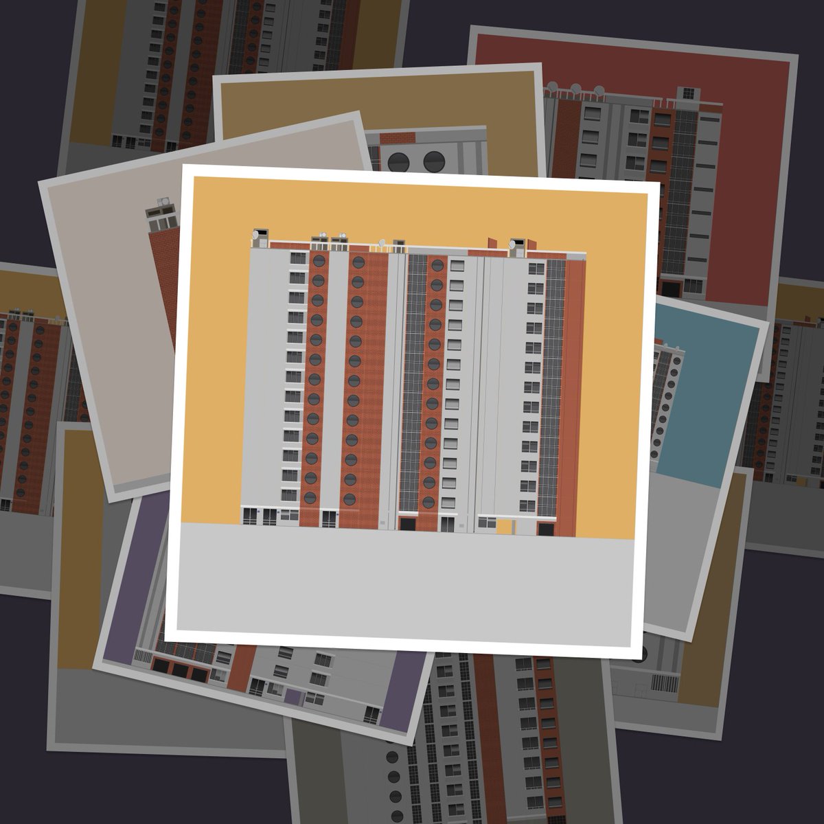 lomzart's tweet image. $fxh Brutal Postcards on fxhash soon!