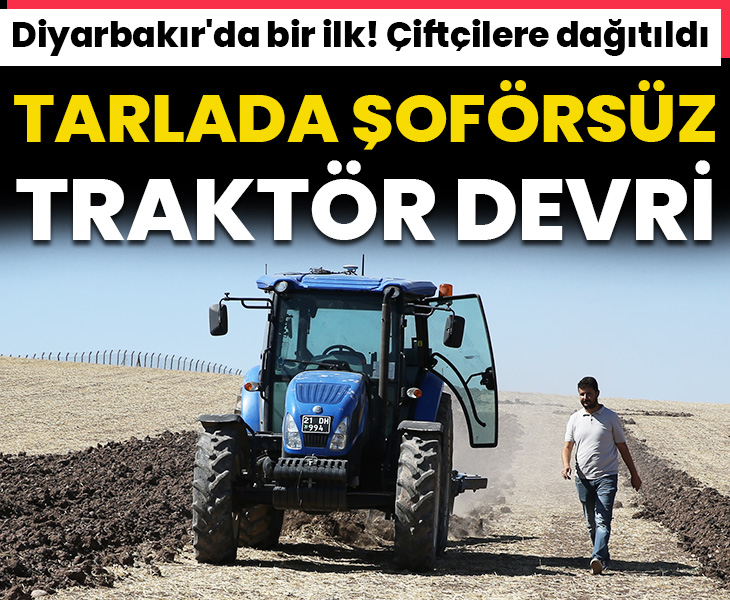 Diyarbakır'da bir ilk! Çiftçilere dağıtıldı; Verimli tarlalarda şoförsüz traktör devri
gazetevatan.com/galeri/diyarba…