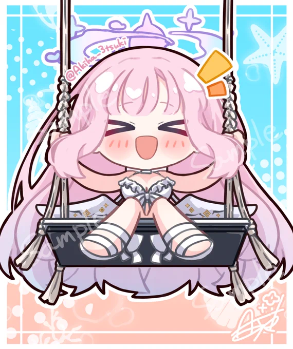 ブランコで遊ぶミカ、とっても可愛いね...
