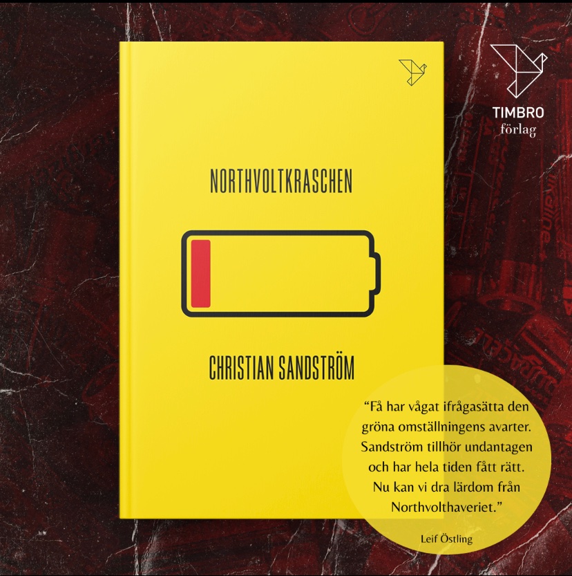 Leif Östling om #Northvoltkraschen
Finns att tillgå här: bokus.com/bok/9789177035…