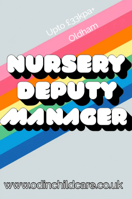 Odinchildcare's tweet photo. 🌱 DEPUTY MANAGER WANTED – EARLY YEARS | OLDHAM
 💷 £24,000 – £32,000+ | Full-Time | Permanent
 📍 Based in a well-established nursery setting in Oldham, Greater Manchester
Are you ready to step up (or across) into a leadership role https://t.co/MGpFel5yzM