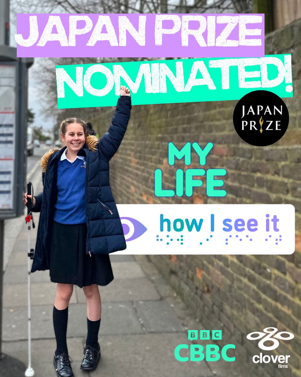 Celebrating today 🥳 ‘My Life: How I See It’ has been nominated for a Japan Prize in the Primary Division! 🏆

A big well done to the team, Eleanor, and everyone involved in making this film. If you missed it, it’s available to watch on iPlayer 📺 #japanprize #kidstv #cbbc