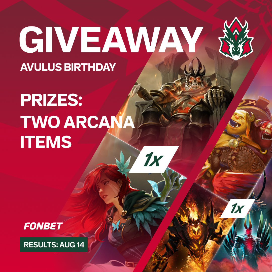 teamavulus's tweet image. 🔥 WE'RE GIVING AWAY SOME ARCANAS FOR OUR BIRTHDAY!

1st place: Arcana for WK/WR
2nd place: Arcana for SF/TB/Ogre

How to Enter:
🔁 Retweet &amp;amp; ❤️ Like this post
Follow @teamavulus 

Winners will be randomly selected in 7 days. Good luck! 🍀