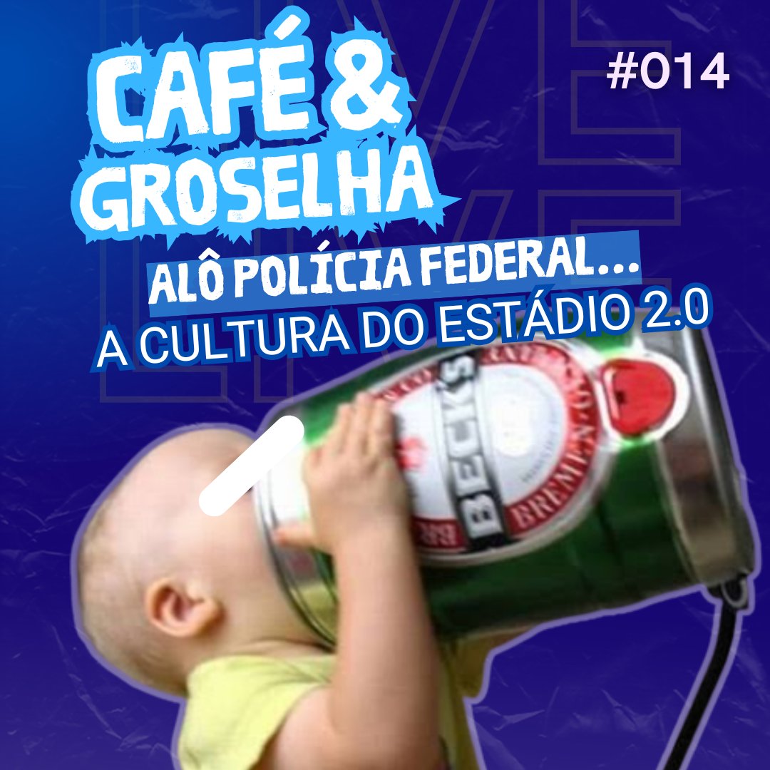 Episódio XIV do Café &amp; Groselha

O segundo episódio seguido que não participo (quer motivo melhor pra ir lá ouvir???)

A cultura do estádio discussão ampliada!!!

Link para o You2be: youtu.be/aTAZipKSLhQ?si…
