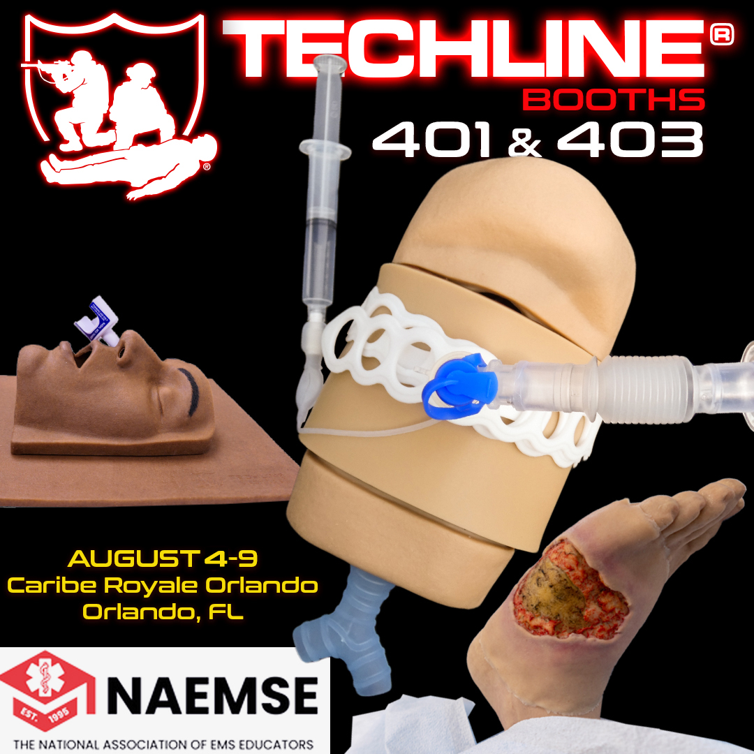 techlinetrauma's tweet image. Come see what&apos;s new at Techline. We&apos;re at the NAEMSE conference in Orlando this week!

#WoundsinaBox #Techline #techlinetrauma #ems #woundsim #woundcare #paramedic #medic #nursing #narcan