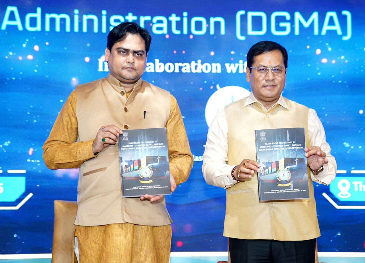 PIB Shipping (@pib_shipmin) on Twitter photo MoPSW Shri Sarbananda Sonowal inaugurates IT Conclave 2025, showcasing key digital reforms like e-Samudra, Maritime ERP, and Cybersecurity Framework, in line with Maritime India Vision 2030 and Amrit Kaal Vision 2047.
<a href="/sarbanandsonwal/">Sarbananda Sonowal</a>
<a href="/Officeof_SS/">Office of Sarbananda Sonowal</a>
<a href="/PIB_India/">PIB India</a> MoPSW Shri Sarbananda Sonowal inaugurates IT Conclave 2025, showcasing key digital reforms like e-Samudra, Maritime ERP, and Cybersecurity Framework, in line with Maritime India Vision 2030 and Amrit Kaal Vision 2047.
<a href="/sarbanandsonwal/">Sarbananda Sonowal</a>
<a href="/Officeof_SS/">Office of Sarbananda Sonowal</a>
<a href="/PIB_India/">PIB India</a>