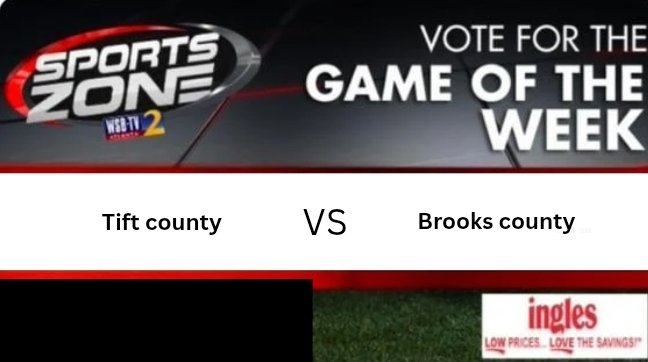 GAME of the week
SCRIMMAGE
<a href="/BCTROJANFB/">Brooks County 🏈</a> 🆚 <a href="/TiftFootball/">Tift County Football</a>
Friday, August 08 @ 7:30pm.
Come support your favorite team.
Watch Here: s.id/wsb-tv

<a href="/CoachZackBrown/">Coach Zack Brown</a>
<a href="/CoachJoshMack/">Josh McFather</a> <a href="/DanBlackbourn/">Coach Dan Blackbourn</a> <a href="/CarterBrogdon/">Carter Brogdon</a> <a href="/skatpakk1/">Traeviss “ stick “ stevenson</a> <a href="/KirklandMitche2/">Coach K. Mitchell M.ED</a> <a href="/13jadentn/">jaden nelson</a> <a href="/DDixon_7/">Damieon Dixon</a>