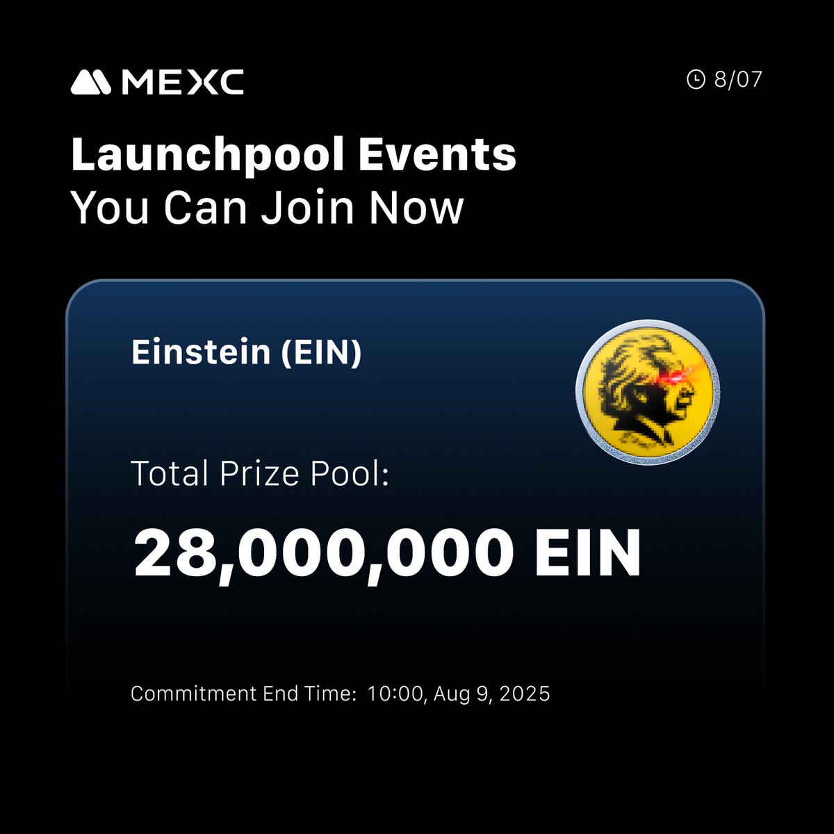 🏆Commit only 25 $MX with one click to claim your new token airdrops every day!

💪🏻The more valid users you invite, the more airdrops you get!

Join #MEXCLauncpool now 👉
mexc.com/mx-activity/la…