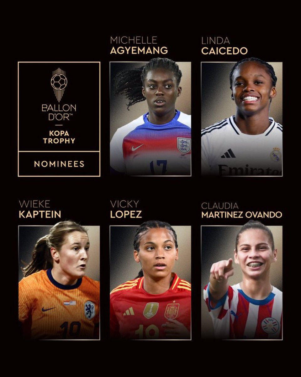 🚨𝐎𝐅𝐅𝐈𝐂𝐈𝐀𝐋 🧨

Myles Lewis Skelly and Michelle Agyemang nominated for the kopa trophy award 🏆🥇👏