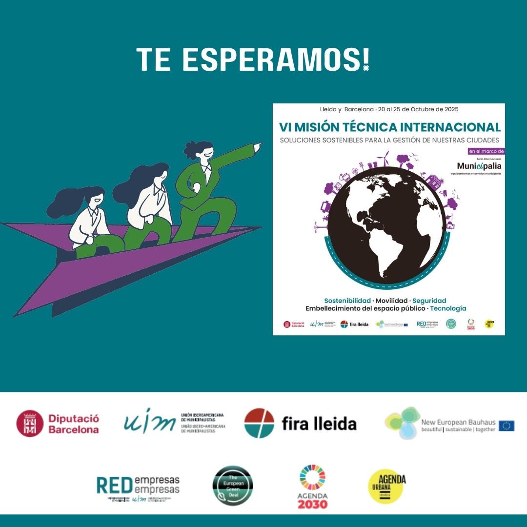 UIM (@uimunicipalista) on Twitter photo #MisiónTécnicaUIM2025 #CiudadesSostenibles
💡 Formación + intercambio en RED junto a <a href="/FiradeLleida1/">Fira de Lleida</a>
🔗 pga.uimunicipalistas.org/catalogo/656
✍ Becas para autoridades y #PersonasUIM
🗓 20 al 25 de octubre 2025
📍 Lleida y Barcelona – España #MisiónTécnicaUIM2025 #CiudadesSostenibles
💡 Formación + intercambio en RED junto a <a href="/FiradeLleida1/">Fira de Lleida</a>
🔗 pga.uimunicipalistas.org/catalogo/656
✍ Becas para autoridades y #PersonasUIM
🗓 20 al 25 de octubre 2025
📍 Lleida y Barcelona – España
