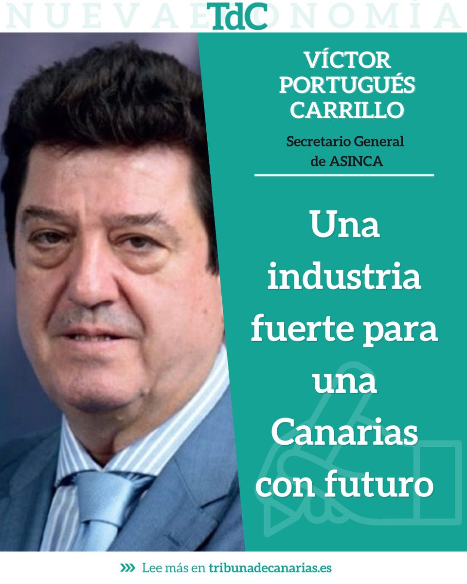 Tribuna de Canarias (@canariastribuna) on Twitter photo 💸 #NuevaEconomía | Una industria fuerte para una Canarias con futuro
✍🏼 Por Víctor Portugués Carrillo (<a href="/vmportugues/">Víctor Portugués</a>)
🗞️ Lee más en tribunadecanarias.es/una-industria-… 💸 #NuevaEconomía | Una industria fuerte para una Canarias con futuro
✍🏼 Por Víctor Portugués Carrillo (<a href="/vmportugues/">Víctor Portugués</a>)
🗞️ Lee más en tribunadecanarias.es/una-industria-…