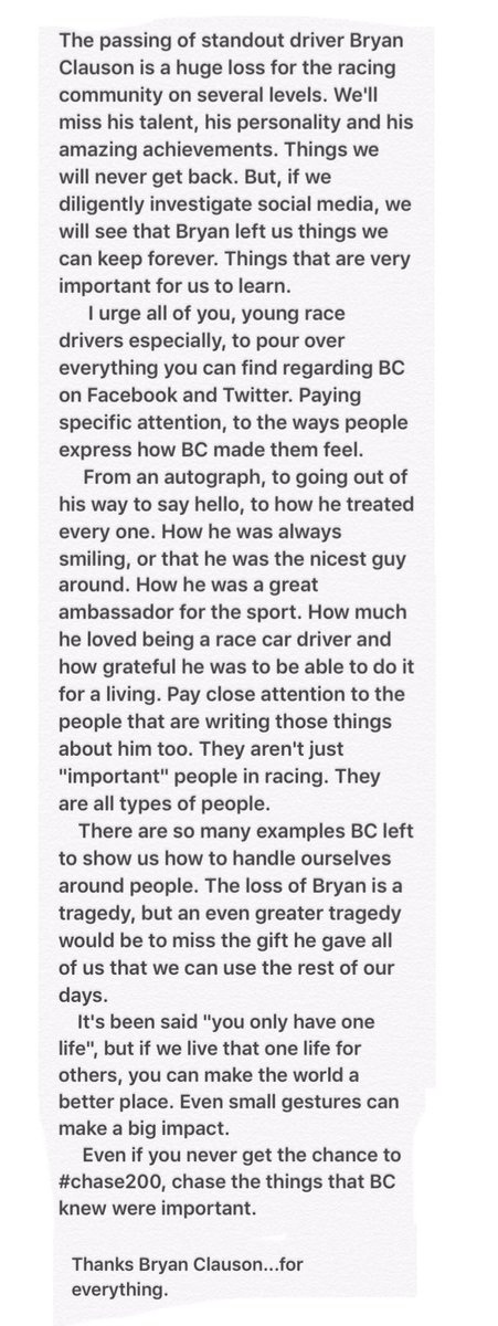 thebriansmith's tweet photo. I wrote this the day after BC passed & all these years later he still has a big impact on me and as youโll probably see on social media today, he made a big impact on many others as well. #chasing200 https://t.co/UCZ61wgMZf