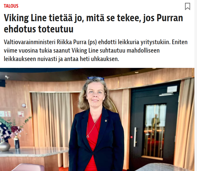 22Vaxi's tweet photo. Jakaa vähemmän ilmaisia risteilylahjakortteja? Ei ihme, että niitä tyrkytetään, kun valtio maksaa moninkertaisen määrän tukia siihen verrattuna, mitä Viking line tuottaa veroja valtiolle. #VikingLine #heippa #hyvästi https://t.co/26UKRtTL8i