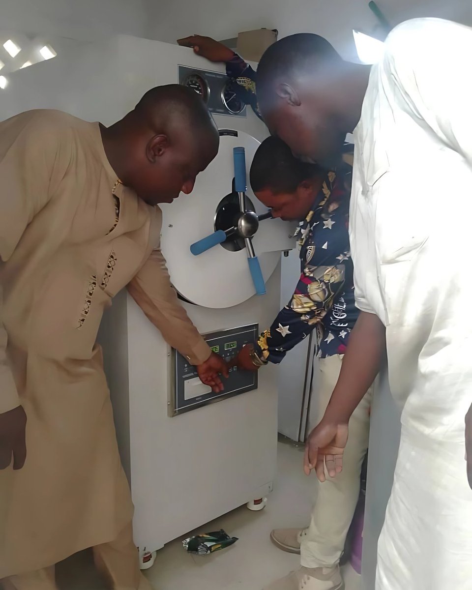 Sariva_Africa's tweet photo. Successful installation of a 150L Horizontal Pressure Steam Sterilizer in Kano.✅
It’s always a joy for Sariva Healthcare to be a part of strengthening healthcare delivery across the country.
#sarivahealthcare #autoclave #hospitalsetup #medicaldevicenigeria #nigerianhealthcare https://t.co/tPNmZQNKp1