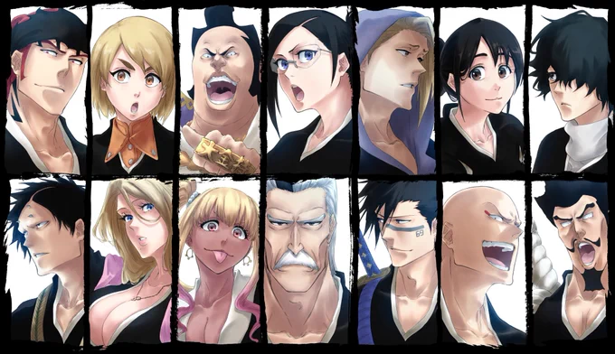 過去絵ですまぬがBLEACH24周年おめでとう! 来年は25周年だからワンチャン獄頤鳴鳴篇が読めたらいいな〜なんて