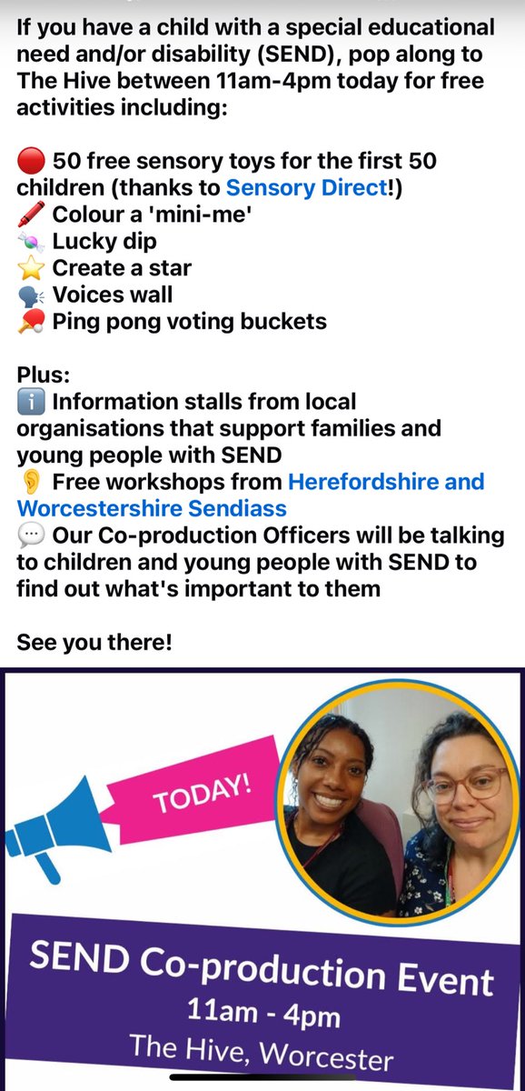 Just seen this… event at The Hive today… still time to pop along 💙