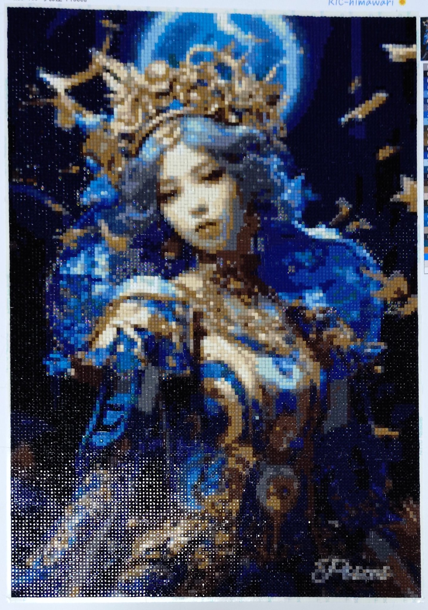 【証明書付】カビゴン/ゴンベ/ミュウ　キャンバスアート China】A3サイズ・四角 aoi-02『ドラゴン』不二本蒼生の