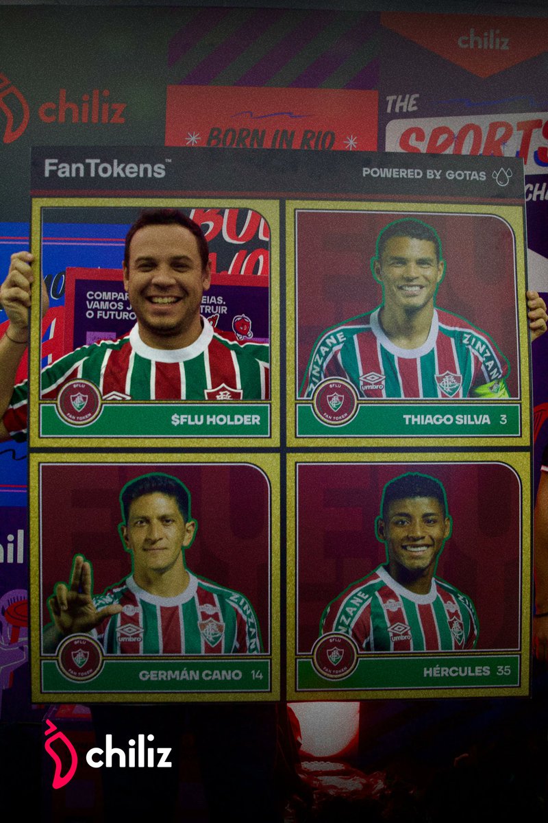 Chiliz_BR's tweet photo. Agora temos 25 carteiras tangem disponíveis.
1️⃣ tire uma foto no nosso recorte do Cards do Futebol.
2️⃣ compartilhe no X.
3️⃣ marque @FanTokens e @Chiliz usando #CardsDoFutebol. https://t.co/k8p0B4q1kR