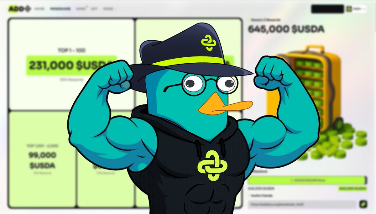 sol_habesha24's tweet image. 💪 The grind pays off! 💰

ADD+ Rewards are STACKING — over 645,000 $USDA up for grabs!
Our top players are already flexing with 231,000 $USDA in rewards!
Suit up, rank up, and claim your share.

Let’s flex for real 🦾
#ADDinfofi #USDARewards #Web3Gaming #EarnAndFlex 
@add_infofi
