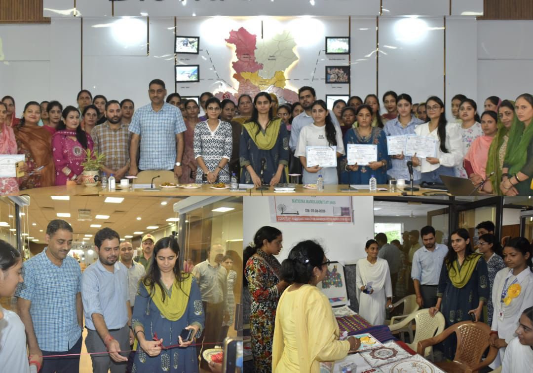 DC Reasi, Nidhi Malik (IAS) felicitated local weavers &amp; artisans on #NationalHandloomDay, celebrating their craftsmanship &amp; contribution to our rich heritage. 

The event featured workshops, exhibitions &amp; heartfelt stories of tradition &amp; talent. #HandloomDay 
<a href="/diprjk/">Information & PR, J&K</a>