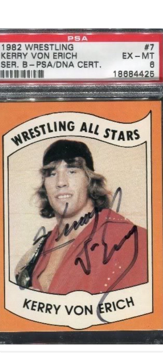 This is terrible business by <a href="/PSAcard/">PSAcard</a> to keep the same cert but lower the grade in a modern slab. Any particular reason why <a href="/natsturner/">Nat Turner</a>? You should honor the grade you gave the card <a href="/CardPurchaser/">Card Purchaser</a> <a href="/Tweet_Wrestling/">Tweet_Wrestling</a> #1982wrestlingallstars #wrestlingcards #thehobby