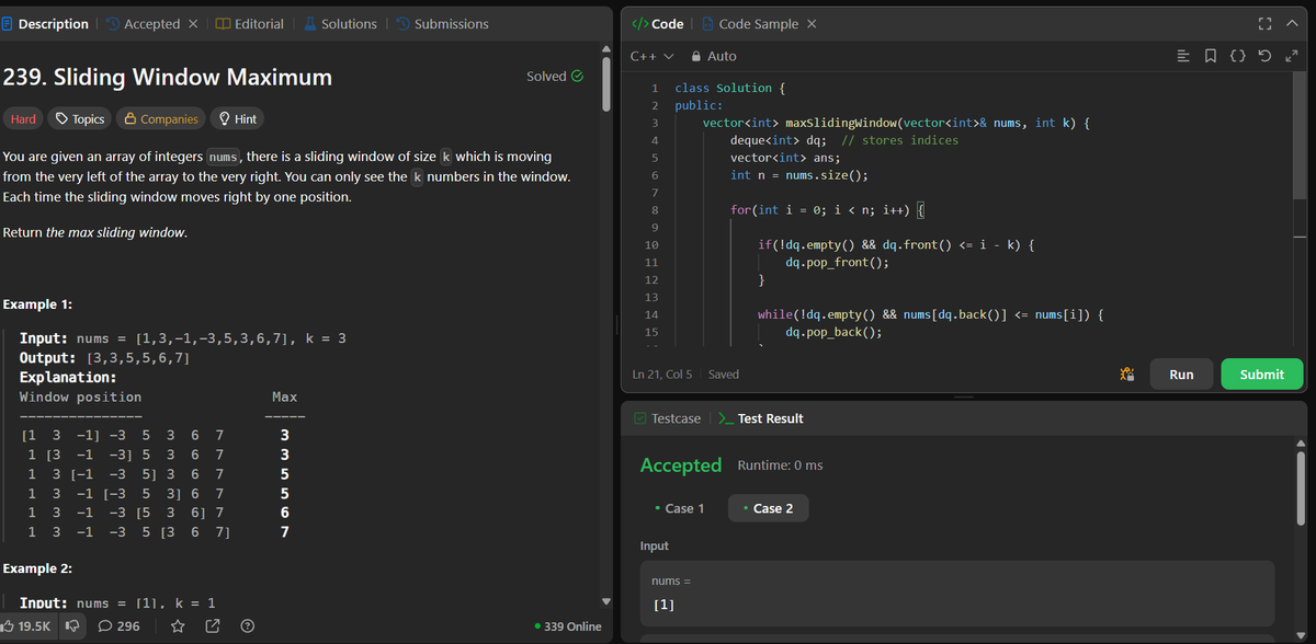 Kan1165280's tweet photo. Learnt new DS-  Dequeue today!
happy that I came up with brute myself :)

#DSA #datastructureandalgorithms #100DaysOfCode #100DaysOfDsa https://t.co/7wELcryNqb