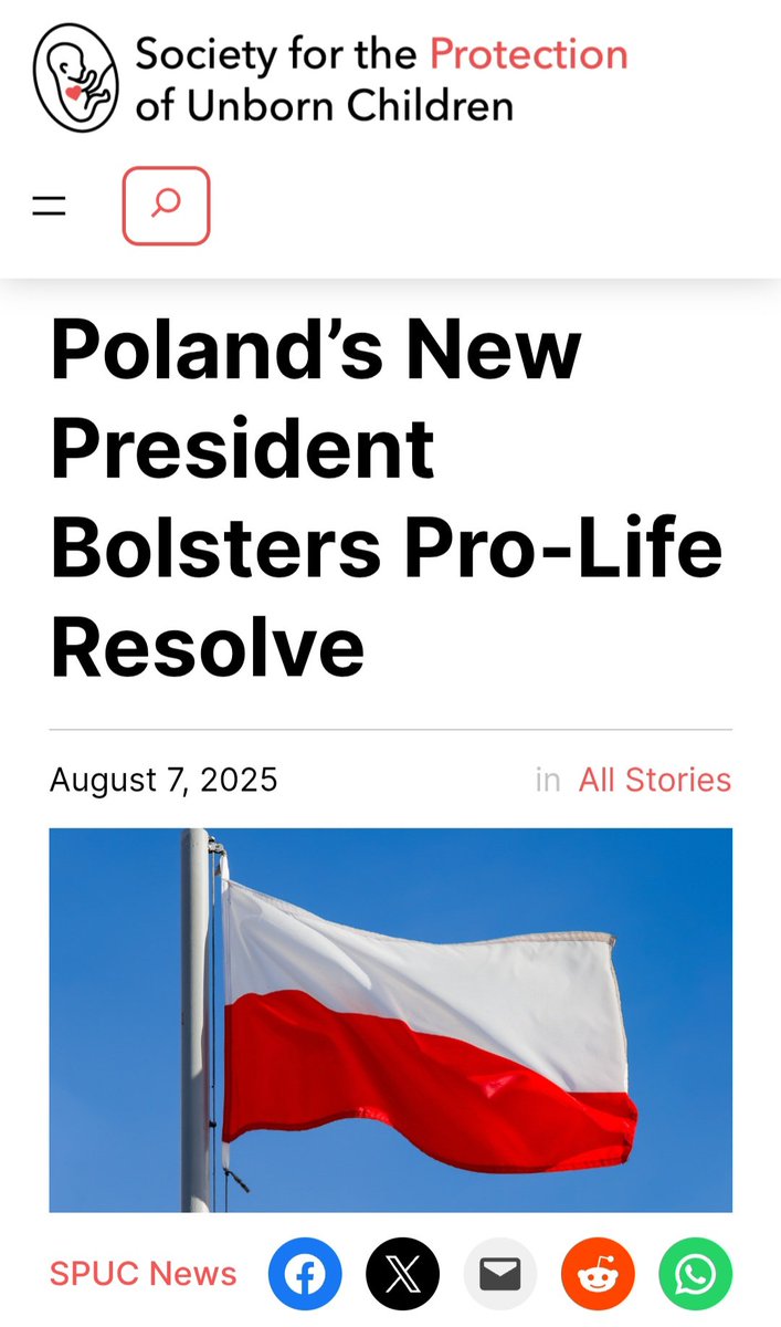 The international abortion lobby have had their sights set on Poland for some time. But the great majority of Poles are still wise enough to value life and family values. We could learn from them.

Read more: spuc.org.uk/polands-new-pr…