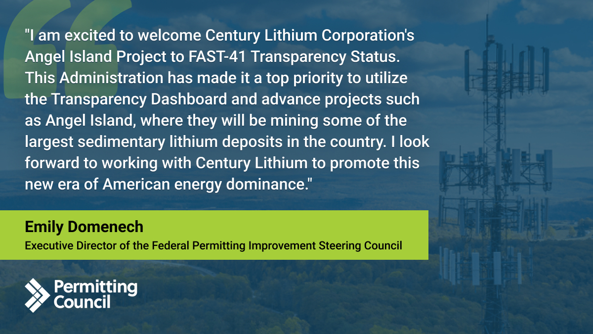 Trump Administration Presidential Appointee, Emily Domenech, Executive Director of the Federal Permitting Improvement Steering Council added: bit.ly/3HecV04