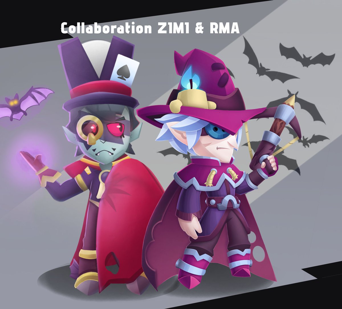 RMArtisT_1's tweet photo. Collaboration with @qaZIMIdo. new concept of the Dracula Grey skin #BrawlStars https://t.co/Gt8q5uOjhn