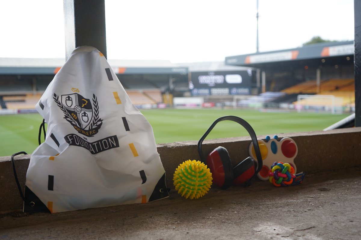 Port Vale Foundation (@pvfcfoundation) on Twitter photo 🎧 Our sensory packs are available for all <a href="/OfficialPVFC/">Port Vale Football Club</a> fixtures this season 🙌
Packs are collectable from the Bescura Family Hub between 6.30pm and 7.15pm, with a £10 deposit which is returned upon return of the pack.
Thank you to <a href="/AleAndValePod/">Ale and the Vale Podcast</a> who kindly donated these packs 🎧 Our sensory packs are available for all <a href="/OfficialPVFC/">Port Vale Football Club</a> fixtures this season 🙌
Packs are collectable from the Bescura Family Hub between 6.30pm and 7.15pm, with a £10 deposit which is returned upon return of the pack.
Thank you to <a href="/AleAndValePod/">Ale and the Vale Podcast</a> who kindly donated these packs