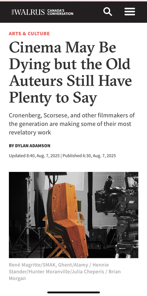 Dylan Adamson (@mesneezing) on Twitter photo fittingly "late," for <a href="/thewalrus/">The Walrus</a> i wrote about three "recent" films by old guys -- The Shrouds, Oh Canada, and The Irishman -- and how they reveal our limitations for dealing with the elderly fittingly "late," for <a href="/thewalrus/">The Walrus</a> i wrote about three "recent" films by old guys -- The Shrouds, Oh Canada, and The Irishman -- and how they reveal our limitations for dealing with the elderly