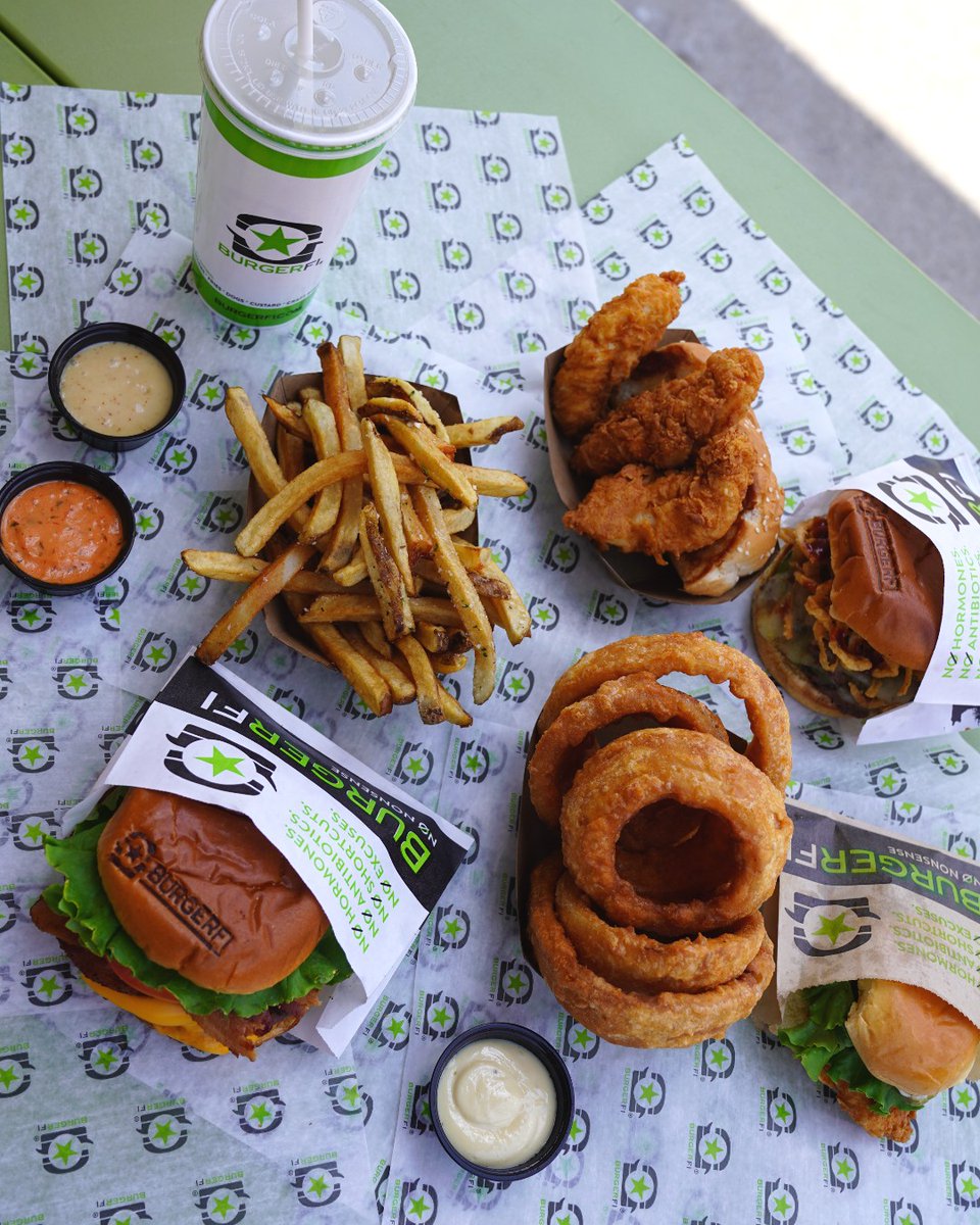 BurgerFi (@burgerfi) on Twitter photo From hand-cut fries and crispy chicken tenders to stacked burgers and golden onion rings β this is how you do BurgerFi. #BurgerFi #FoodGoals #BetterBurgerExperience From hand-cut fries and crispy chicken tenders to stacked burgers and golden onion rings β this is how you do BurgerFi. #BurgerFi #FoodGoals #BetterBurgerExperience