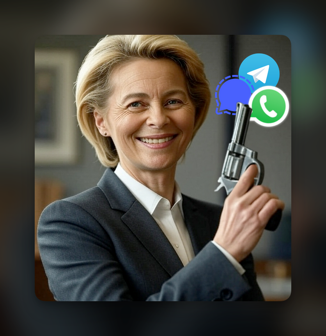 🚨 UNIA KOŃCZY Z PRYWATNOŚCIĄ! CHAT CONTROL WRACA 14 PAŹDZIERNIKA 2025

WhatsApp, Signal i Telegram będą MUSIAŁY skanować wszystkie Twoje wiadomości, nawet zaszyfrowane. 19 z 27 krajów już popiera projekt.

Dlaczego to może być koniec prywatności jaką znamy? Zapraszam na 🧵️️
