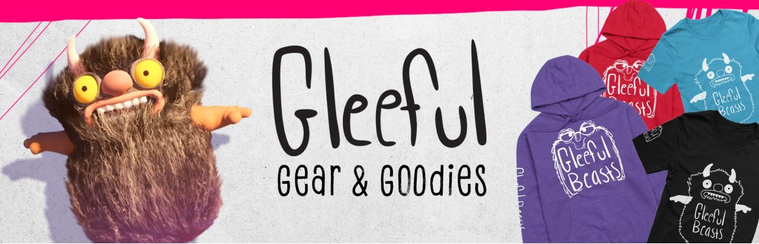 Our Beasts have crossed into the physical realm

Gleeful Gear &amp; Goodies now live at gleefulbeasts.com/shop/

From character creation → community that demands floof products.

Real-time puppeteering = audience-driven IP that scales.

Grab your merch + join the puppet revolution!