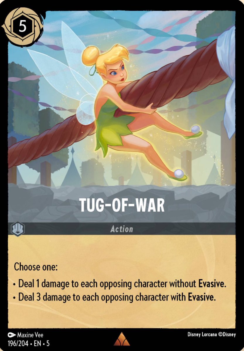 LorcanaHabibi's tweet image. When Tug of war unironically looks good @DisneyLorcana …. We are cooked. #lorcana #evasive