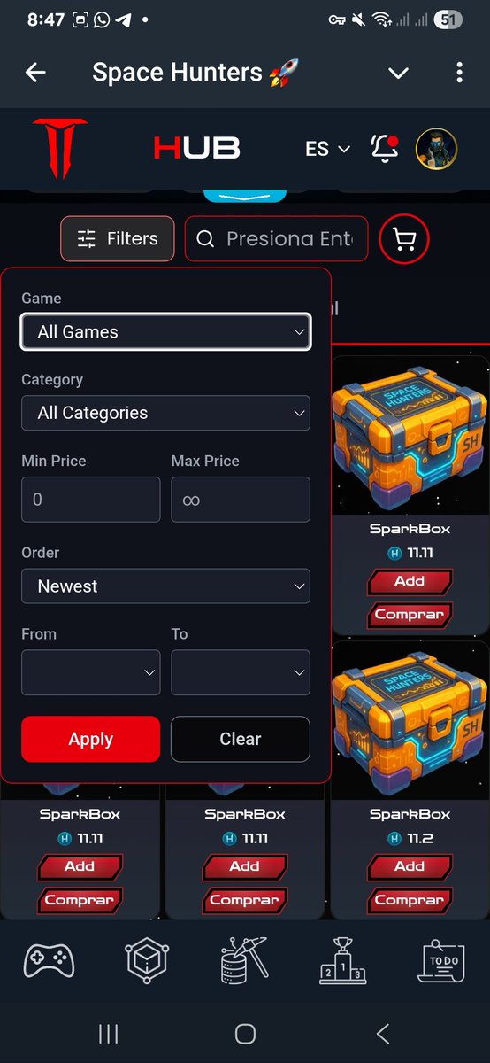 nftspacehunters's tweet photo. 🚀✨ The market just got a complete makeover! Experience stunning visuals and enhanced convenience with new filtering options for your favorite items. Now you can easily add everything to your cart and check out seamlessly! 🛒💨 

#MarketUpdate #ShoppingMadeEasy #UserExperience https://t.co/TweaqGbds9