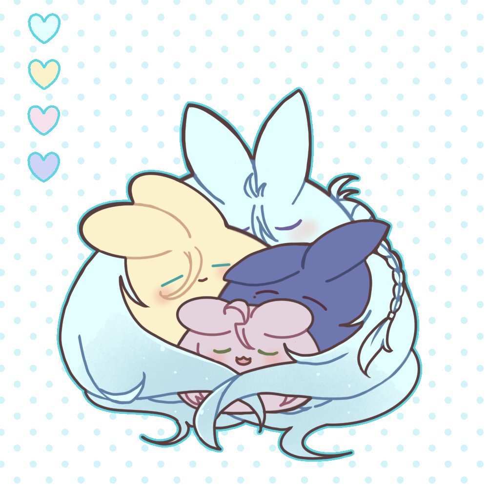 Blueseerin's tweet image. All the buns I have drawn 

(1) StarPro : fine - Trickstar - Ryuuseitai - ALKALOID