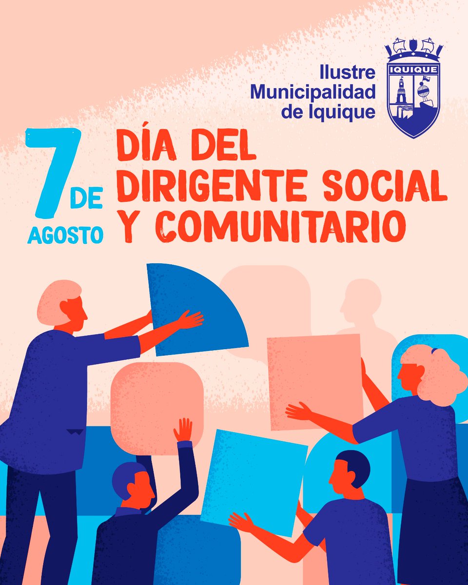 Municipalidad de Iquique (@iquiquedetodos) on Twitter photo 📌 <a href="/IquiqueDeTodos/">Municipalidad de Iquique</a> SALUDA A DIRIGENTES SOCIALES Y COMUNITARIOS EN SU DÍA
Cada 7 DE AGOSTO en 🇨🇱 se recuerda la publicación, en 1968, de la Ley N°16.880 sobre JJ.VV. y demás organizaciones comunitarias, lo que vino a fortalecer el tejido social en nuestra comunidad...
#Iquique 📌 <a href="/IquiqueDeTodos/">Municipalidad de Iquique</a> SALUDA A DIRIGENTES SOCIALES Y COMUNITARIOS EN SU DÍA
Cada 7 DE AGOSTO en 🇨🇱 se recuerda la publicación, en 1968, de la Ley N°16.880 sobre JJ.VV. y demás organizaciones comunitarias, lo que vino a fortalecer el tejido social en nuestra comunidad...
#Iquique