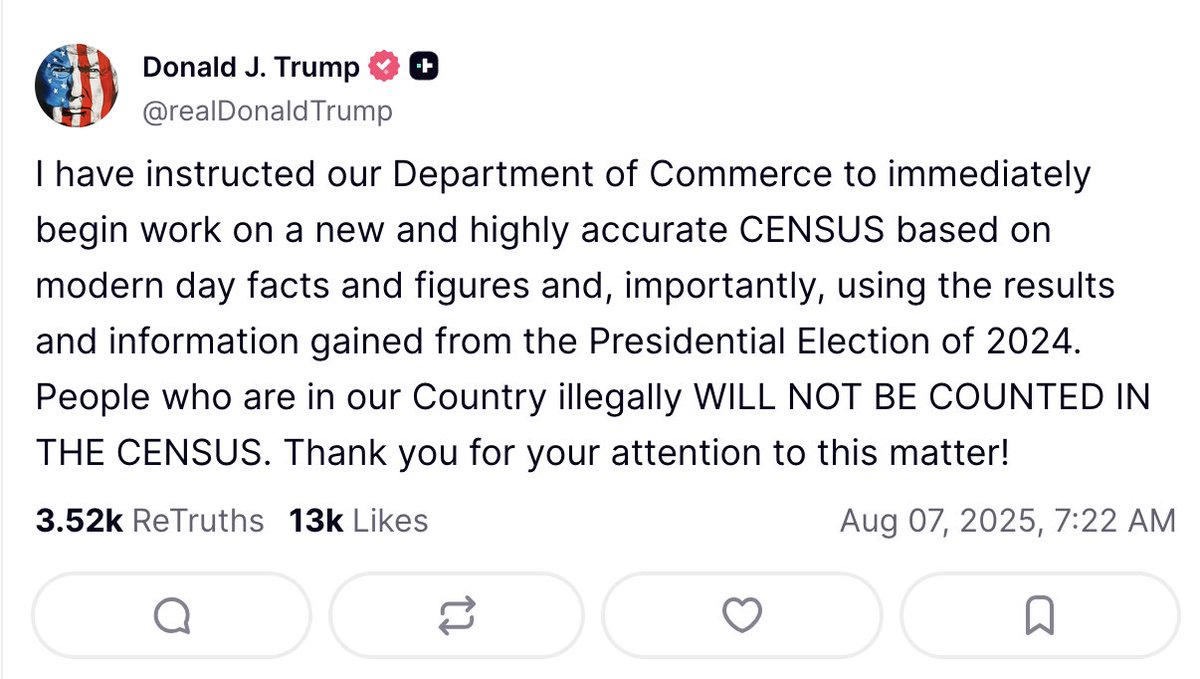 Center for Renewing America (@amrenewctr) on Twitter photo The Census Bureau has a constitutional duty to complete an accurate census, which they FAILED to do in 2020. Counting illegal immigrants in our census robs citizens of the representation they deserve. 
On top of that, they used a method called DIFFERENTIAL PRIVACY to The Census Bureau has a constitutional duty to complete an accurate census, which they FAILED to do in 2020. Counting illegal immigrants in our census robs citizens of the representation they deserve. 
On top of that, they used a method called DIFFERENTIAL PRIVACY to