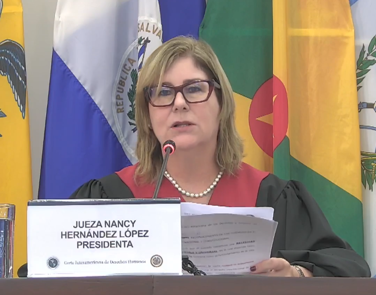 "La Corte reconoció que el cuidado constituye una necesidad básica, ineludible y universal, de la cual depende tanto la existencia de la vida humana como el funcionamiento de la vida en sociedad". - Jueza Nancy Hernández López, Presidenta de la Corte IDH.

Transmisión en Facebook