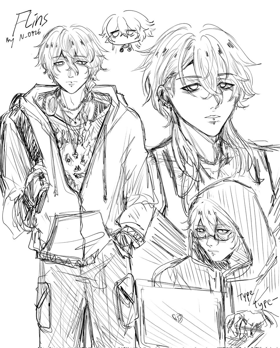 nem12234's tweet photo. Flins in my style^^, maybe college au? 

#flins #Genshinlmpact #fanart #genshinimpactfanart #KyryllChudomirovichFlins #sketch https://t.co/Os0ZN2rPrn