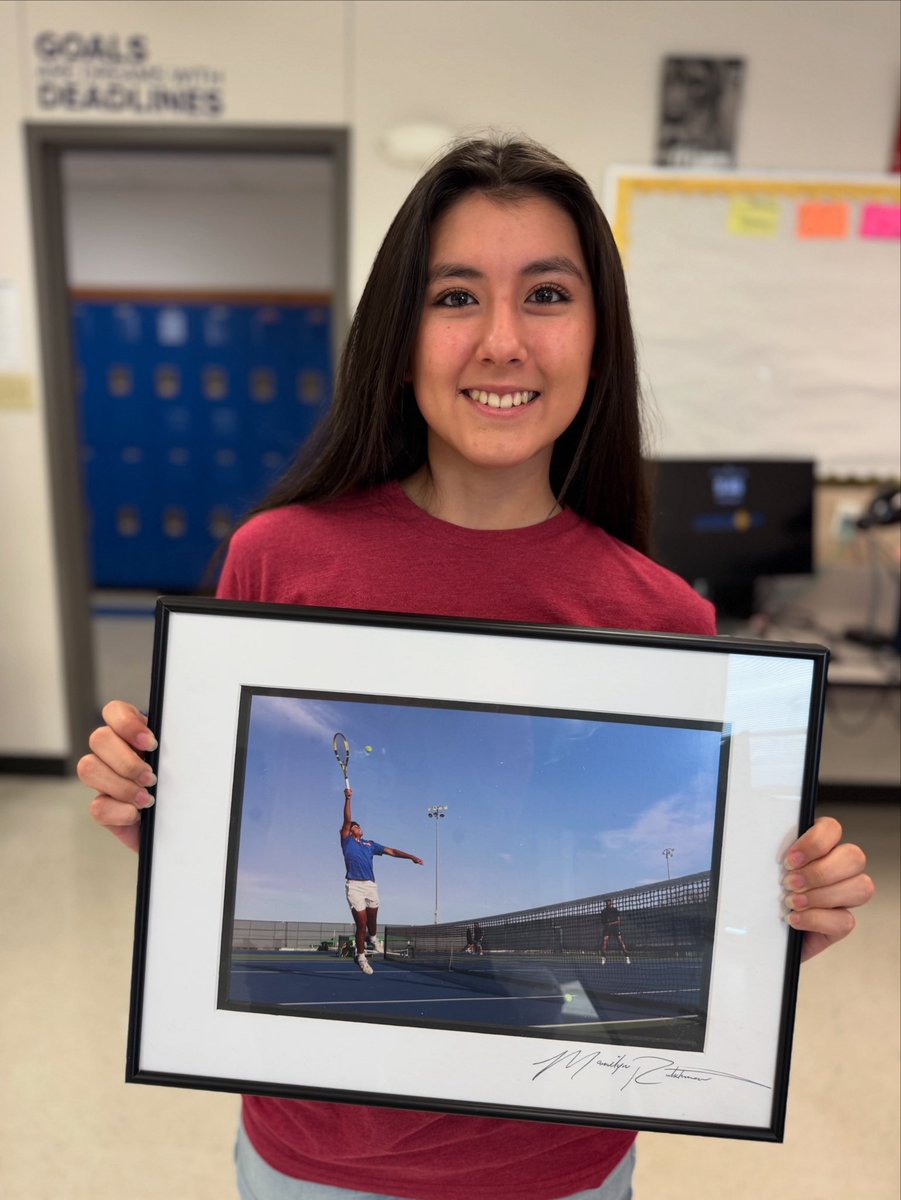 A group of around 40 photographers picked Marilyn Rutschman’s tennis photo as photo of the year.