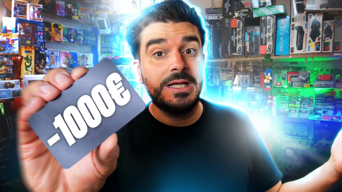 Aujourd'hui c'est une superbe aventure que je vous propose à la découverte d'un magasin de jeux vidéo à 2h de Paris dans lequel je vais dépenser...1000€ ! 💰

➡️ youtube.com/watch?v=ZvErjE…

Objectif : venir totalement au hasard en mode "client mystère" dans la boutique, sachant que
