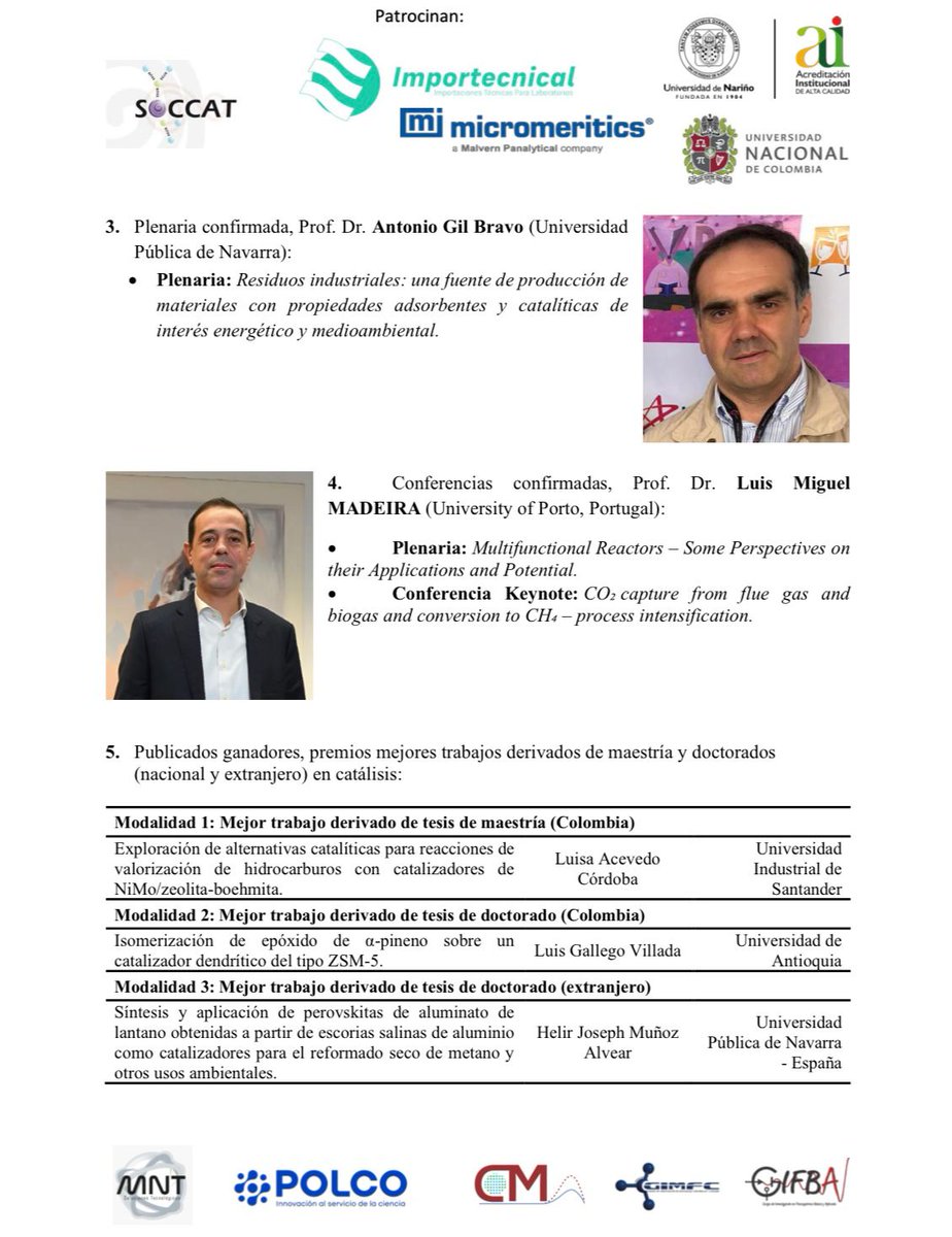 Simposio Colombiano de Catálisis Pasto 2025 tweet media