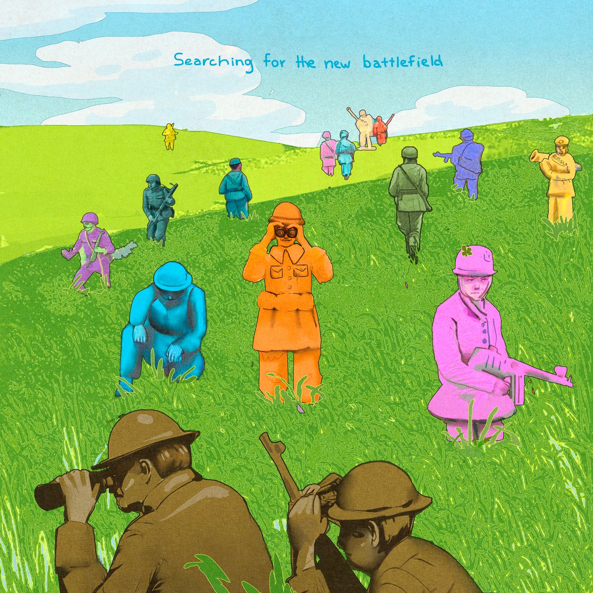 GM
Why do we continue to look for someone to fight with?

'Searching for the new battlefield'
digital art, 1/1 on objkt