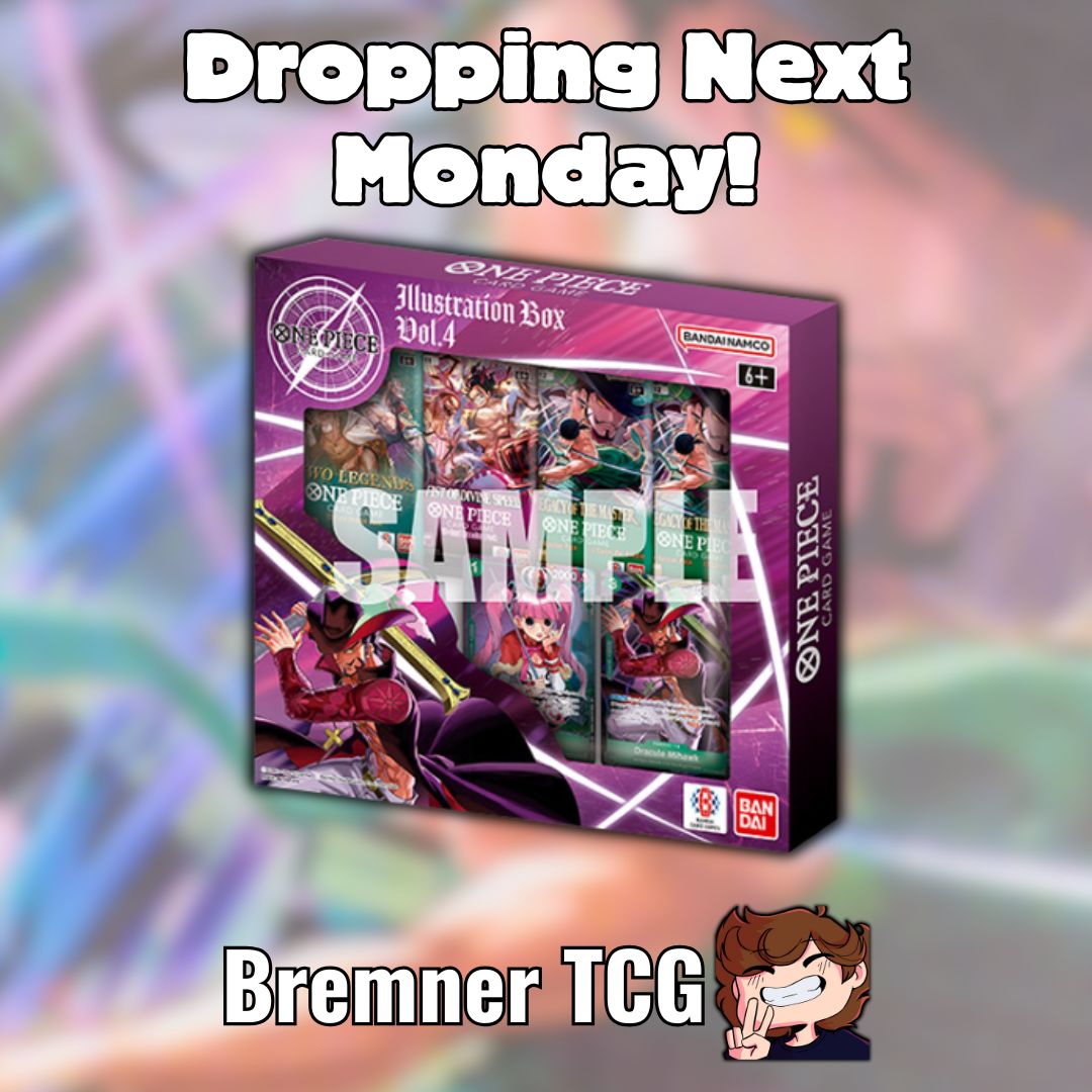 Dropping next Monday we have the amazing Illustration  Box Vol.3 &amp; Vol.4! One of the best products to date, filled with amazing promos and even some packs for the manga chasers out there. These will be made available at 6pm on Monday 11th so mark it down and be ready.

Link: