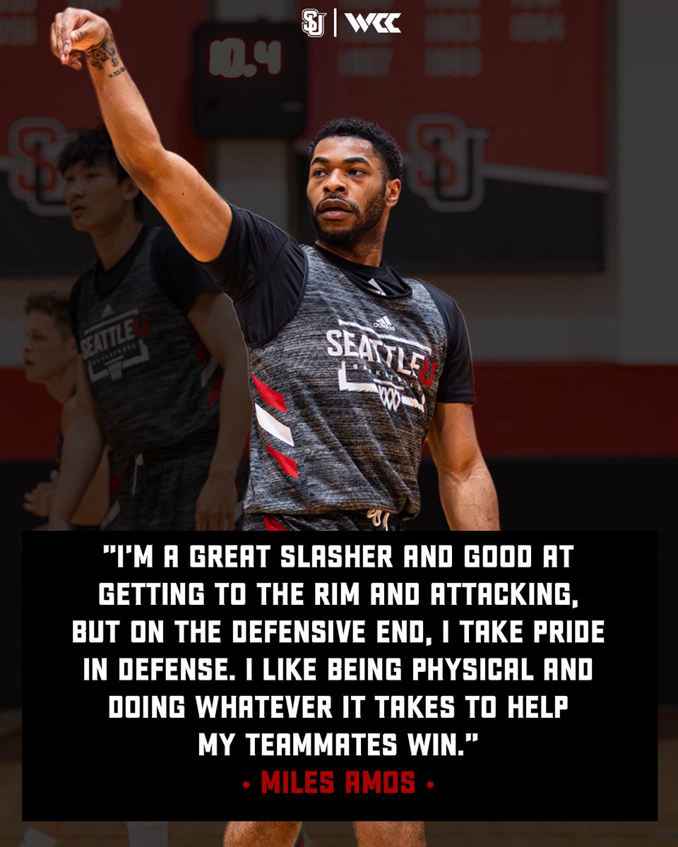 Meet the new guys! The pipeline between City College of San Francisco —&gt; Seattle U continues with junior guard Miles Amos.

📖 bit.ly/41xt0Vj

#TogetherWeSoar